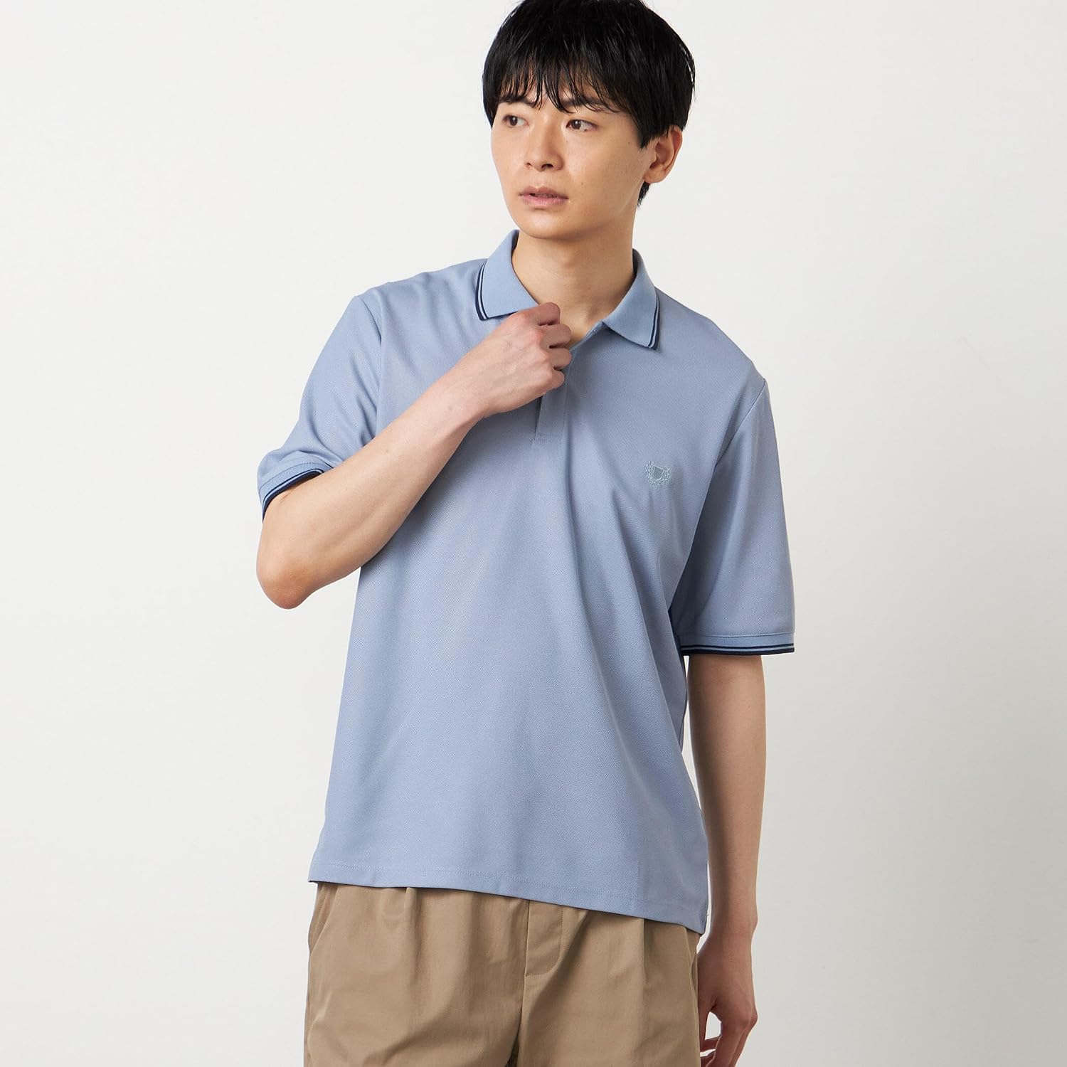 Amazon | [コムサイズム] ライン入り カラーポロシャツ 47-69CO14-206